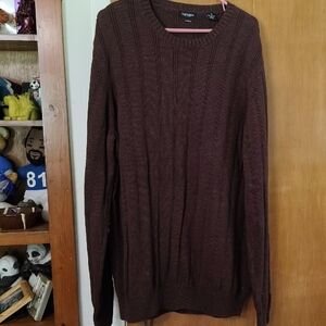 Van Heusen Brown Knit Sweater
